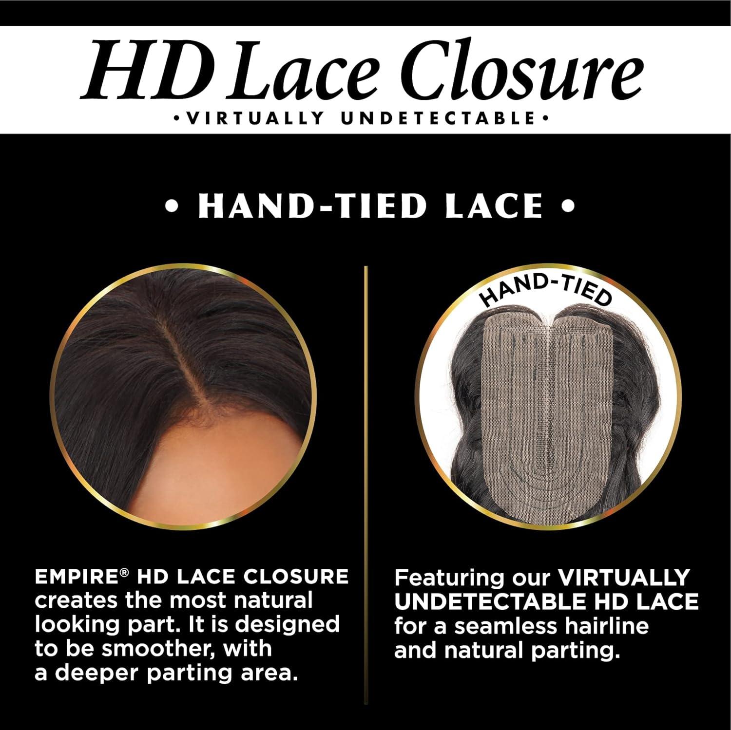 imageSensationnel Empire humanhair lace closure new deep 12 inch 3 way lacepart hand tied weaving closure 1 JETBLACK1B OFFBLACK