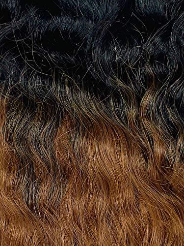 imageSensationnel Empire humanhair lace closure yaki 12 inch 3 way lacepart hand tied weaving closure 1B OFFBLACKT1B30