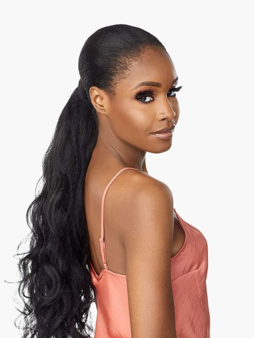 imageSensationnel Instant Pony Half Wig Blow Out 24 Inch Ponytail And Updo with Adjustable Wrap for Seamless T227T230