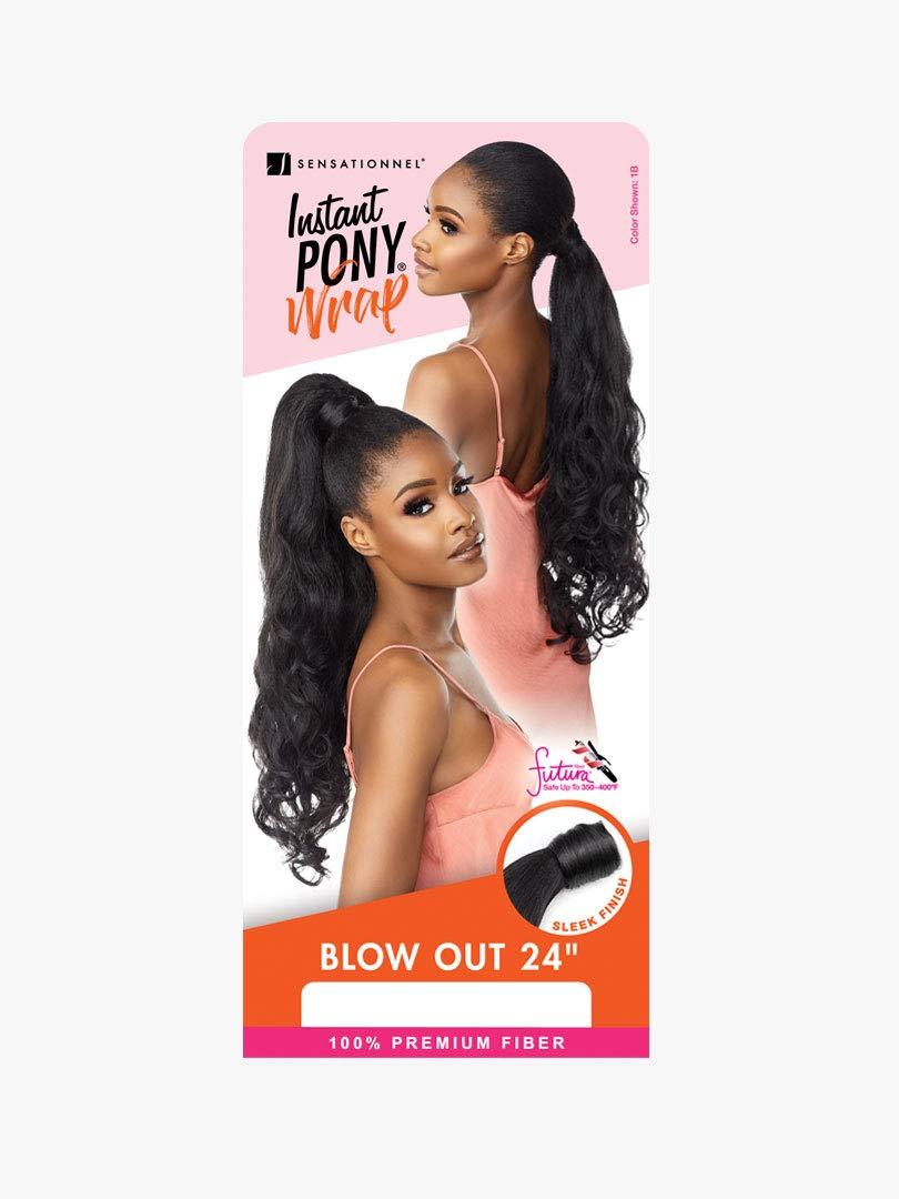 imageSensationnel Instant Pony Half Wig Blow Out 24 Inch Ponytail And Updo with Adjustable Wrap for Seamless T227T2613