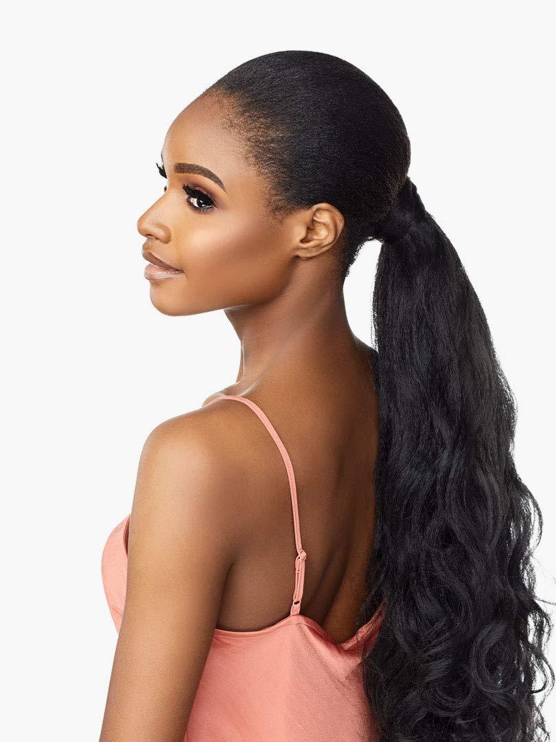imageSensationnel Instant Pony Half Wig Blow Out 24 Inch Ponytail And Updo with Adjustable Wrap for Seamless T227T2BG