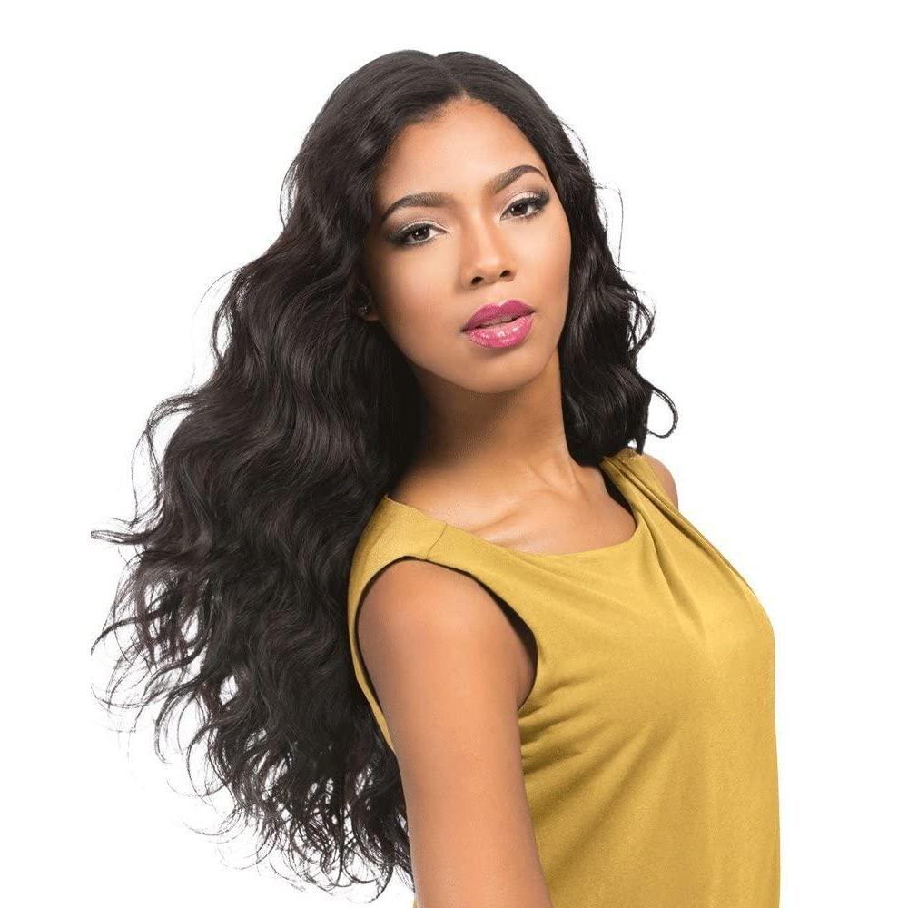 imageSensationnel Empire Curly Human Hair Body Wave Tangle Free Weaving for Quick Weave and Sew in Styles for Faux Highlights and Fauxmiddlepart Leave Out 10 inch 1 JETBLACKT1B27