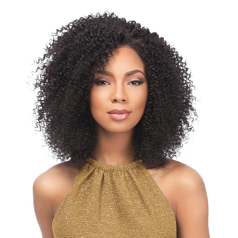 imageSensationnel Empire Curly Human Hair Bohemian Tangle Free Weaving for Quick Weave and Sew in Styles for Faux Highlights and Fauxmiddlepart Leave Out 10 inch 1 JETBLACKT1BBG