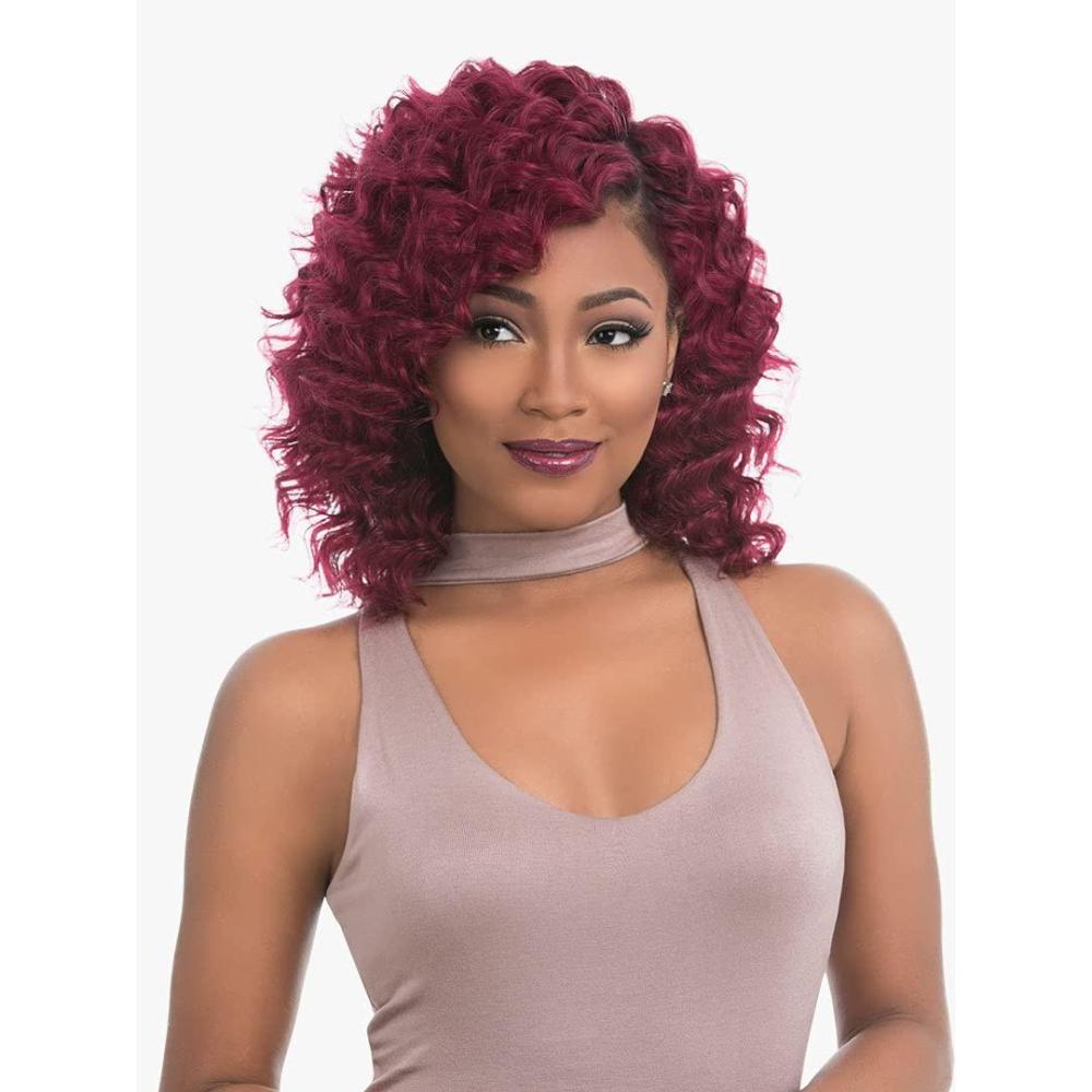 imageSensationnel Empire Curly human hair deep wave 10s 3pcs tangle free weaving for quick weave and sew in styles for faux highlights 1 JETBLACK99J