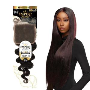 Sensationnel Empire bundle 4×4 closure – loose deep 12 inch HD lace large free parting lace frontalclosure unprocessed human hair weave (NATURAL)(NATURAL/BLACK)