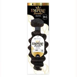 Sensationnel Empire bundles- deep 10a tangle shed free human hair for weaving and sew in styles – 1 pack (10 inch, NATURAL)(NATURAL/BLACK)