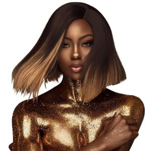 Sensationnel Empire gold yaki weave – human hair for weaving and sew in styles (8 inch, 1 JETBLACK)(4 MEDBROWN)
