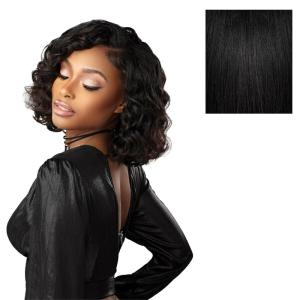 Sensationnel Empire multi weave hair – brazilian curl 13a human hair 3 bundle layered lengths (10 12 14 inch, NATURAL)(NATURAL/BLACK)