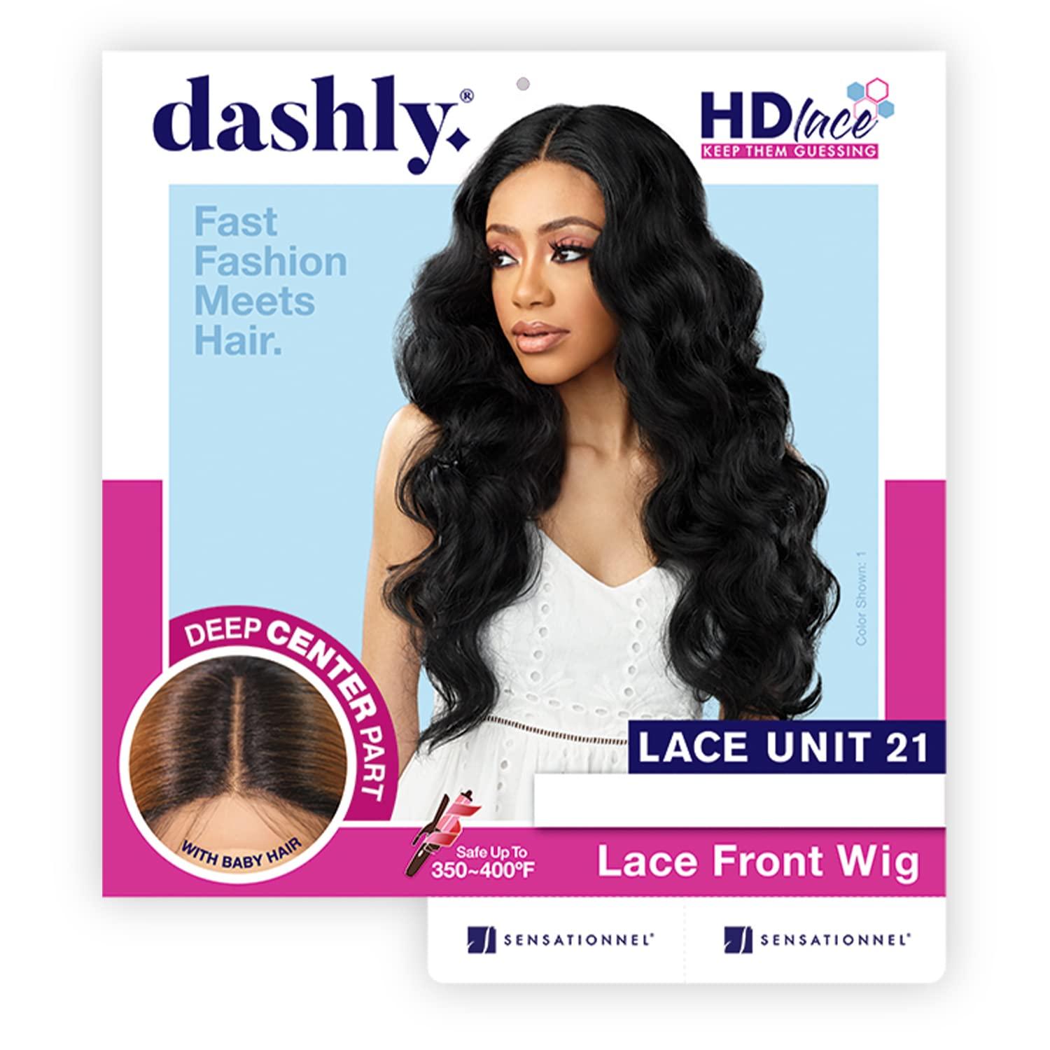 imageSensationnel Dashly Lace Front Wig Unit 21 Hand Tied Laceparting Ear to Ear Synthetic CHBLONDEMPCARAMEL