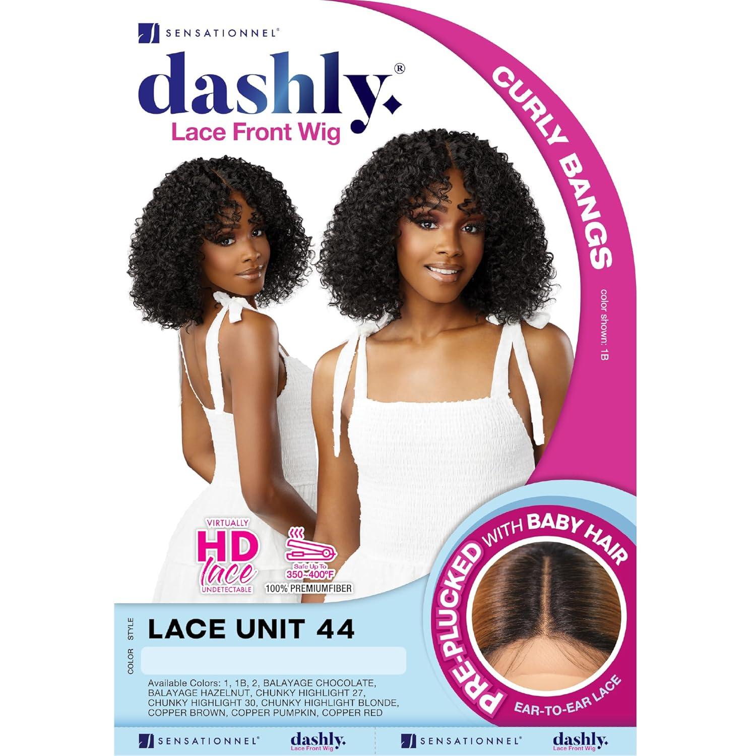 imageSensationnel Dashly Lace Front Wig Unit 44 Hand Tied Laceparting Ear to Ear Synthetic CHBLONDECHBLONDE