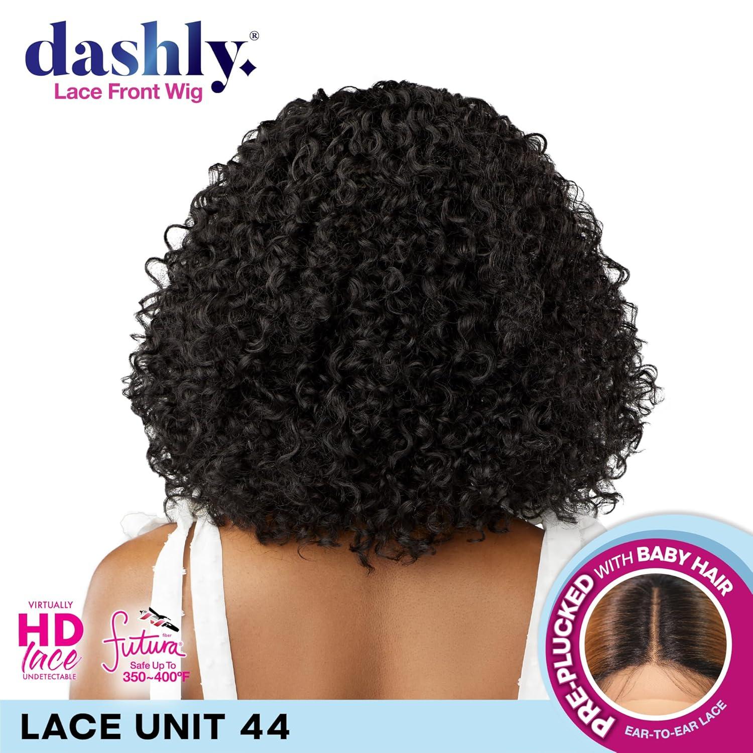 imageSensationnel Dashly Lace Front Wig Unit 44 Hand Tied Laceparting Ear to Ear Synthetic CHBLONDECOPPERRED