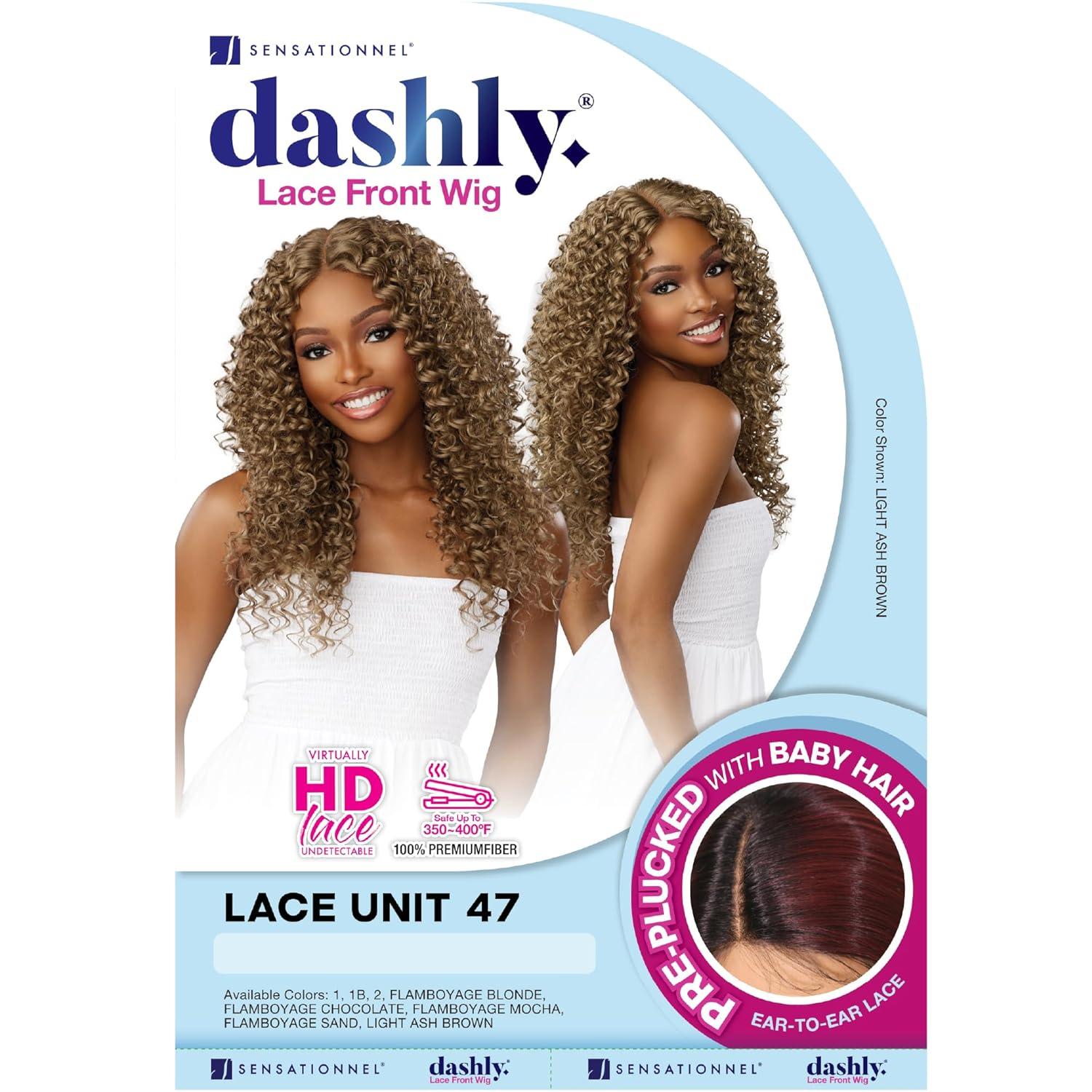 imageSensationnel Dashly Lace Front Wig Unit 47 Hand Tied Laceparting Ear to Ear Synthetic FLAMBOYAGECHOCOLATEFLAMBOYAGEMOCHA