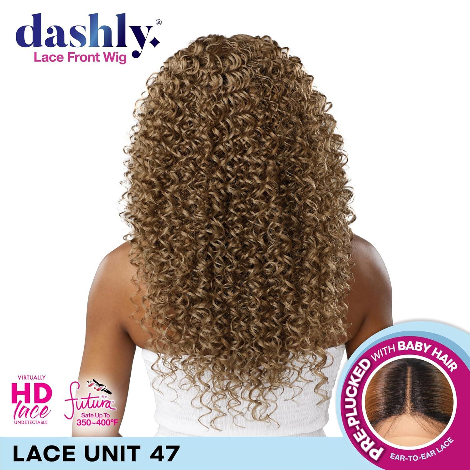imageSensationnel Dashly Lace Front Wig Unit 47 Hand Tied Laceparting Ear to Ear Synthetic FLAMBOYAGECHOCOLATEFLAMBOYAGEMOCHA