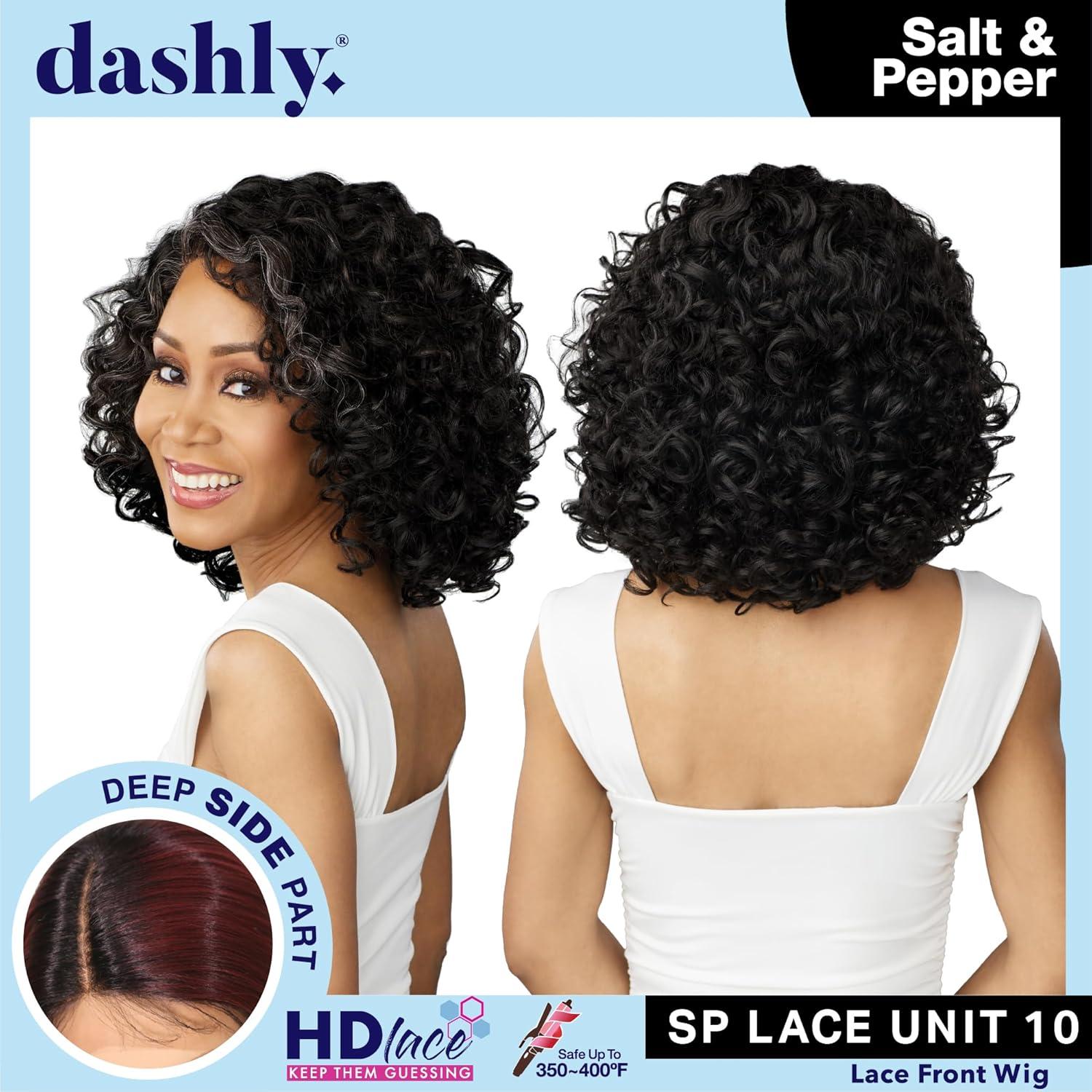 imageSensationnel Dashly Lace Saltandpepper Wig Sp Unit 10 Hand Tied Laceparting Ear to Ear Synthetic 1 JETBLACKM51