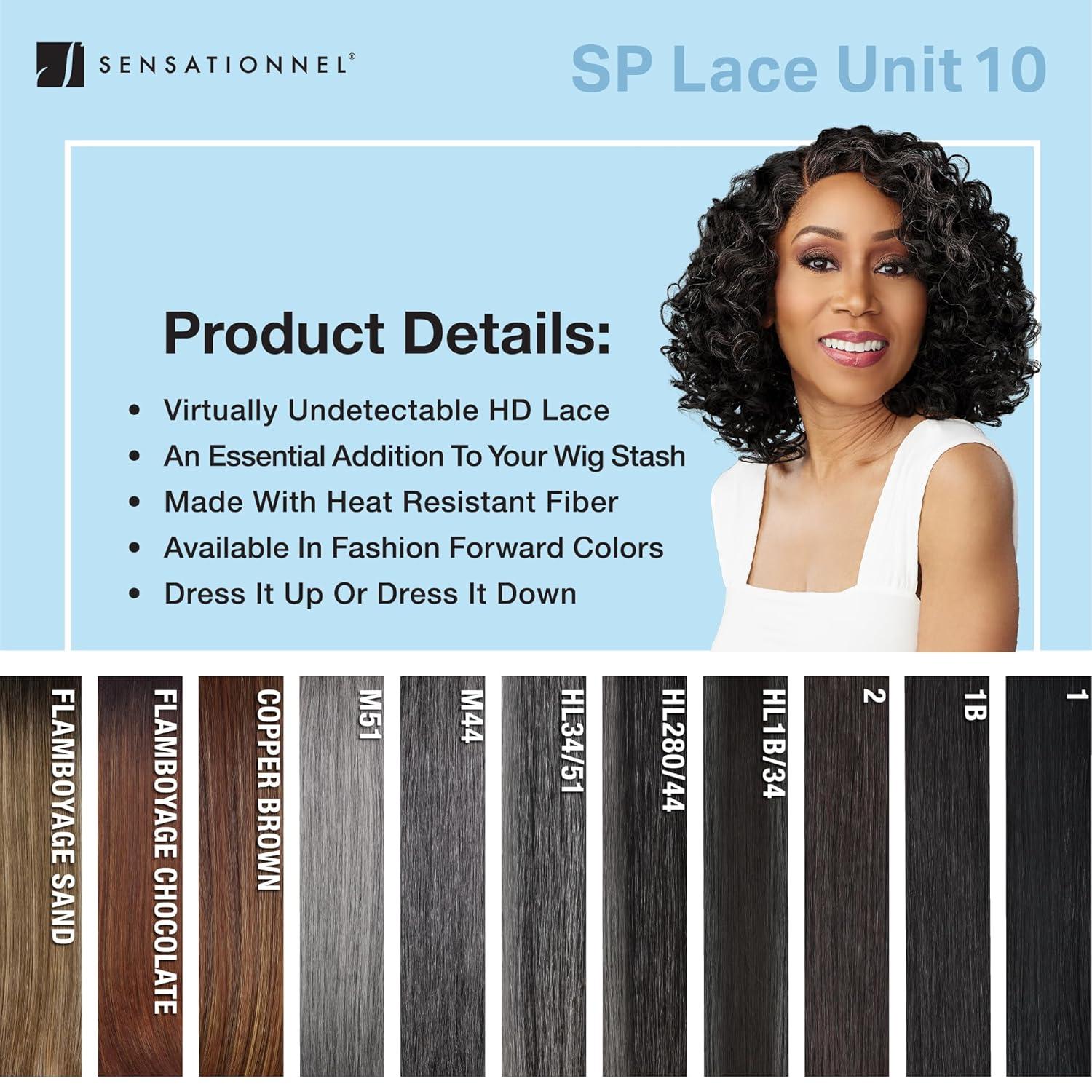 imageSensationnel Dashly Lace Saltandpepper Wig Sp Unit 10 Hand Tied Laceparting Ear to Ear Synthetic 1 JETBLACKM51
