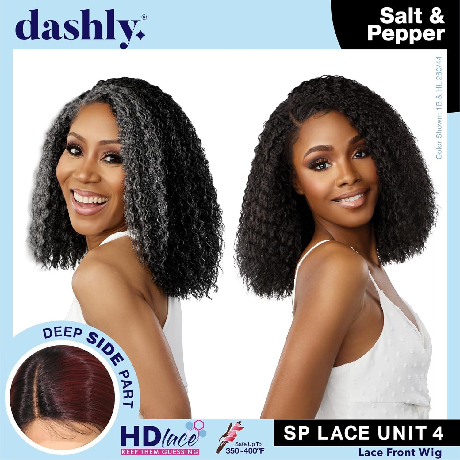 imageSensationnel Dashly Lace Saltandpepper Wig Sp Unit 4 Hand Tied Laceparting Ear to Ear Synthetic 1 JETBLACKBALAYAGECOPPER