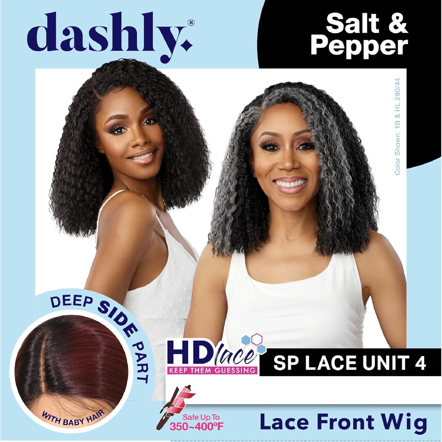 imageSensationnel Dashly Lace Saltandpepper Wig Sp Unit 4 Hand Tied Laceparting Ear to Ear Synthetic 1 JETBLACKFLAMBOYAGECHOCOLATE