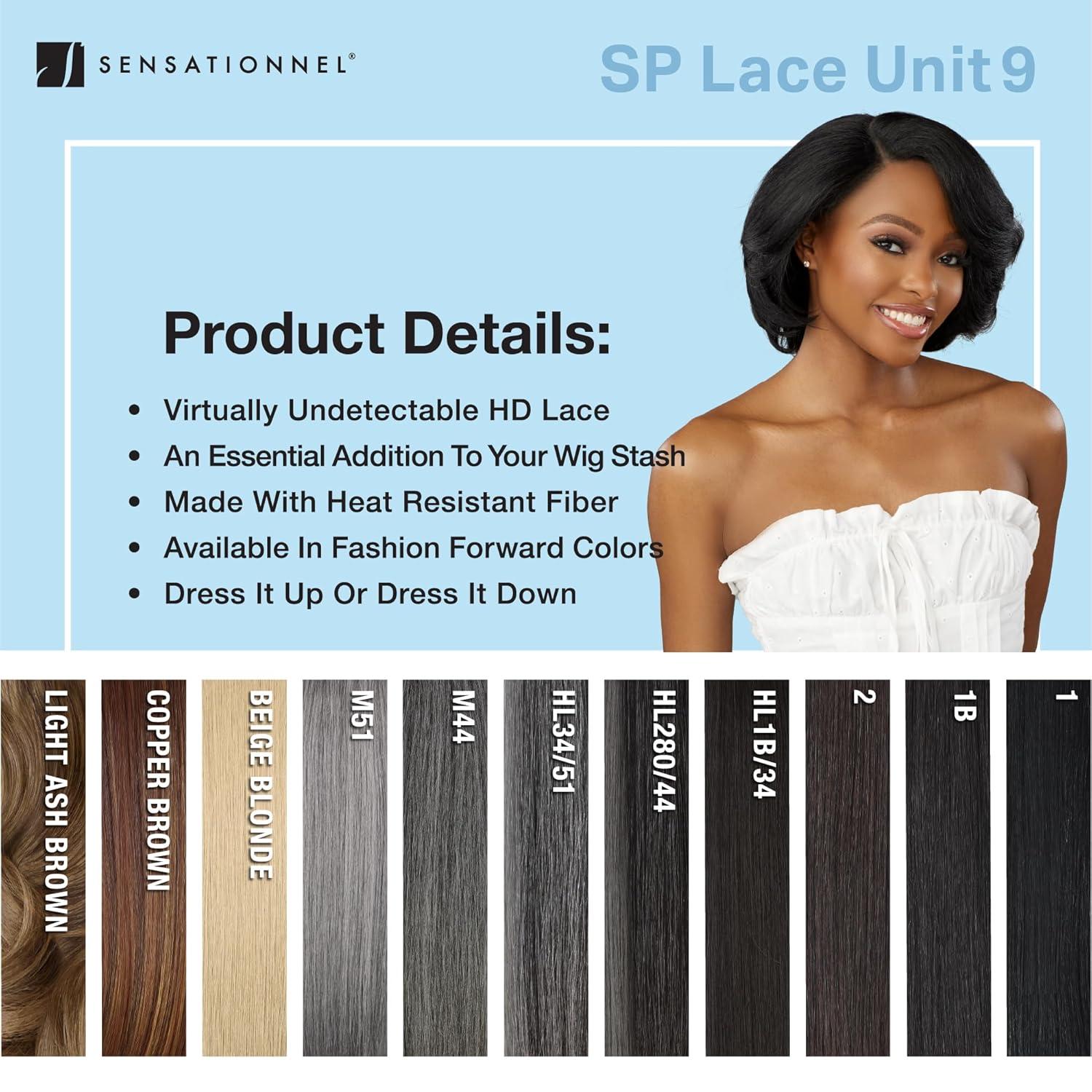 imageSensationnel Dashly Lace Saltandpepper Wig Sp Unit 9 Hand Tied Laceparting Ear to Ear Synthetic 1 JETBLACKM51