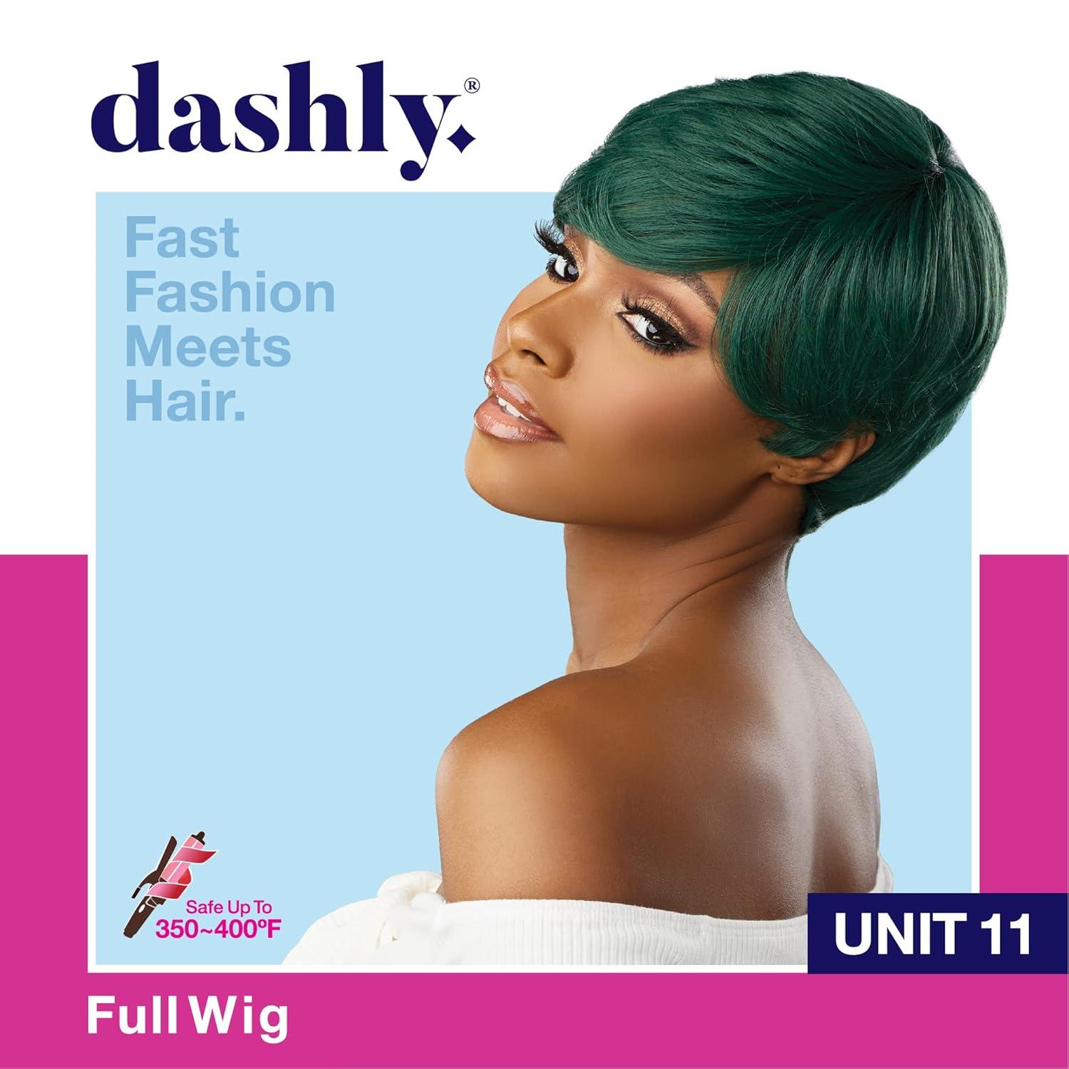 imageSensationnel Dashly Wig Unit 11 Non Lace Cap Ready to Wear Ear to Ear Lacepart Synthetic 1 JETBLACK2 DARKBROWN
