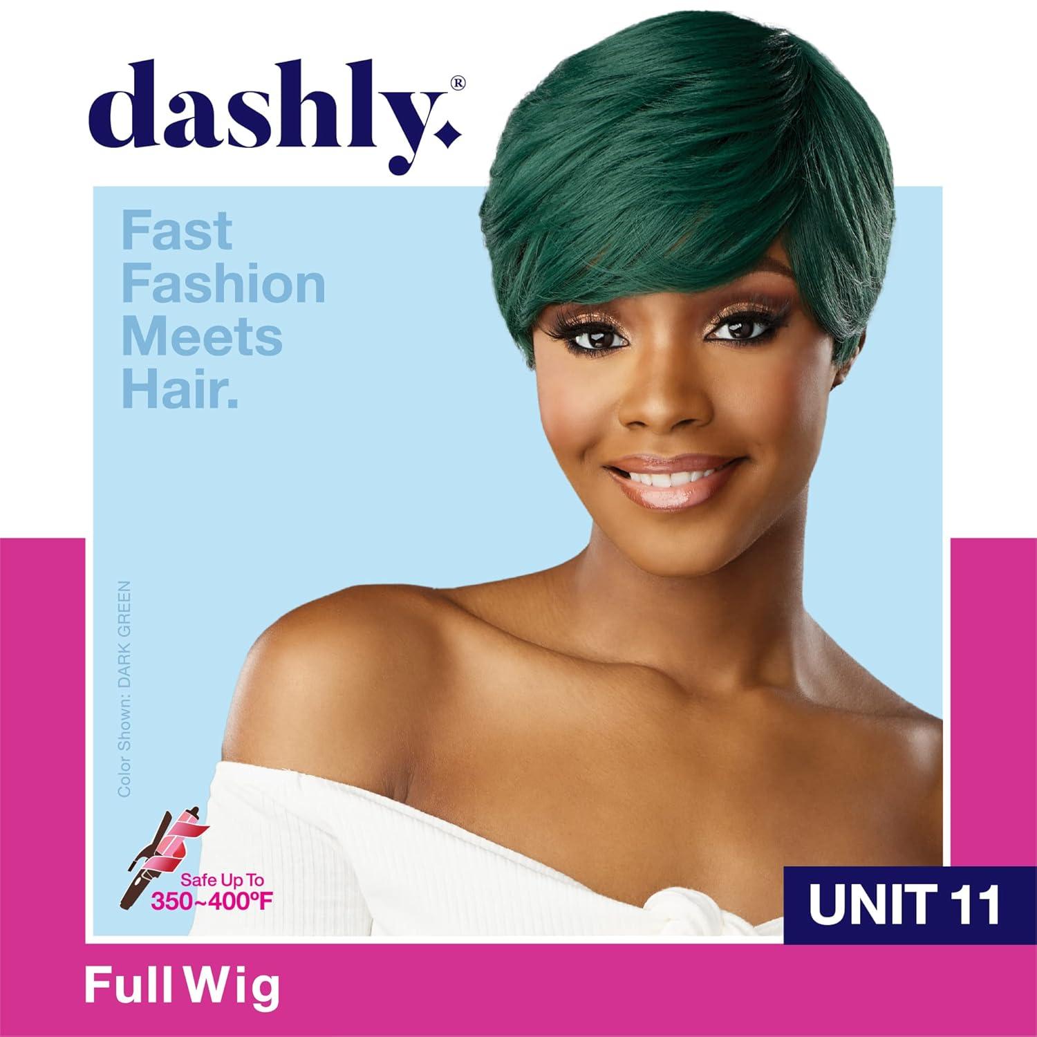 imageSensationnel Dashly Wig Unit 11 Non Lace Cap Ready to Wear Ear to Ear Lacepart Synthetic 1 JETBLACKBG BURGANDY