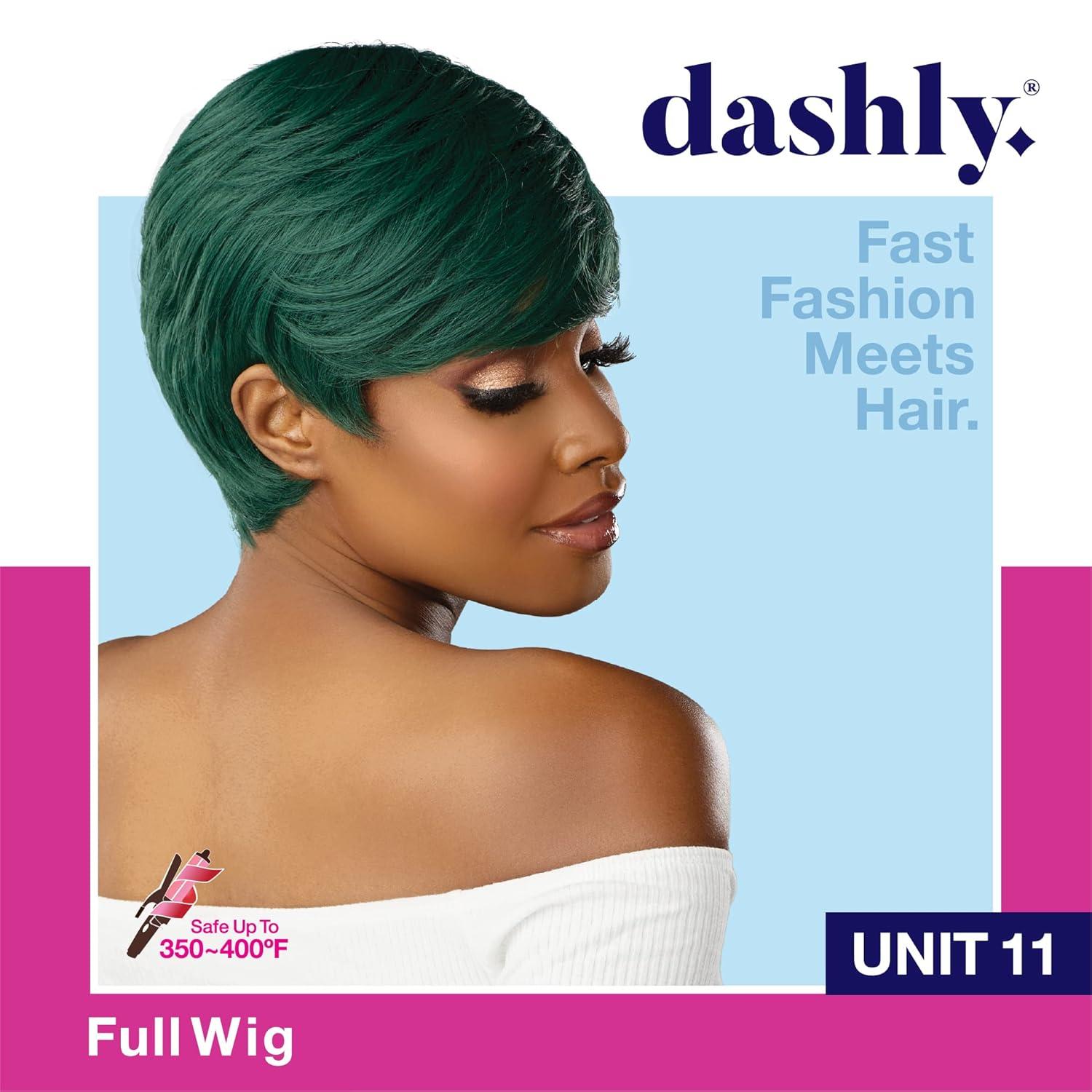 imageSensationnel Dashly Wig Unit 11 Non Lace Cap Ready to Wear Ear to Ear Lacepart Synthetic 1 JETBLACKDARKPURPLE