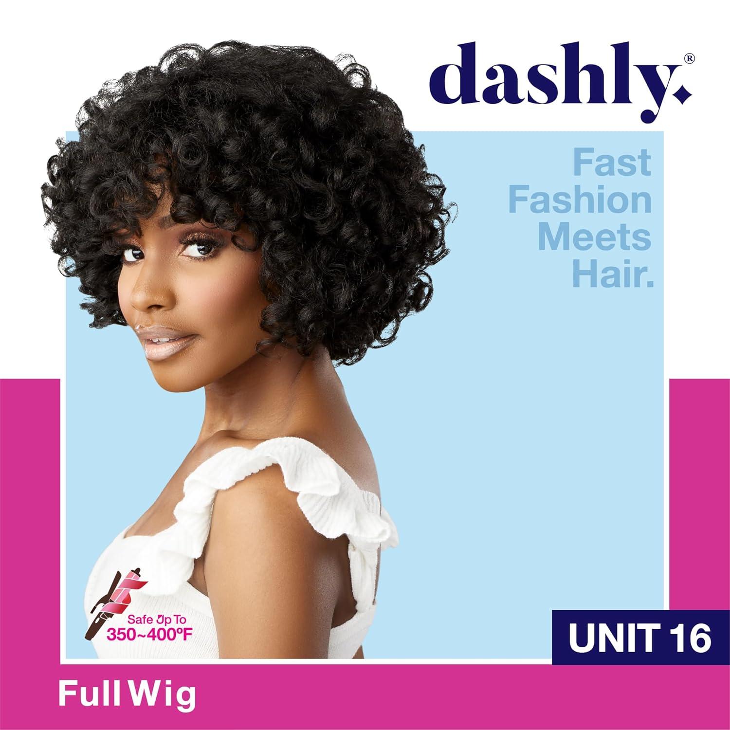 imageSensationnel Dashly Wig Unit 16 Non Lace Cap Ready to Wear Ear to Ear Lacepart Synthetic 1 JETBLACKT227