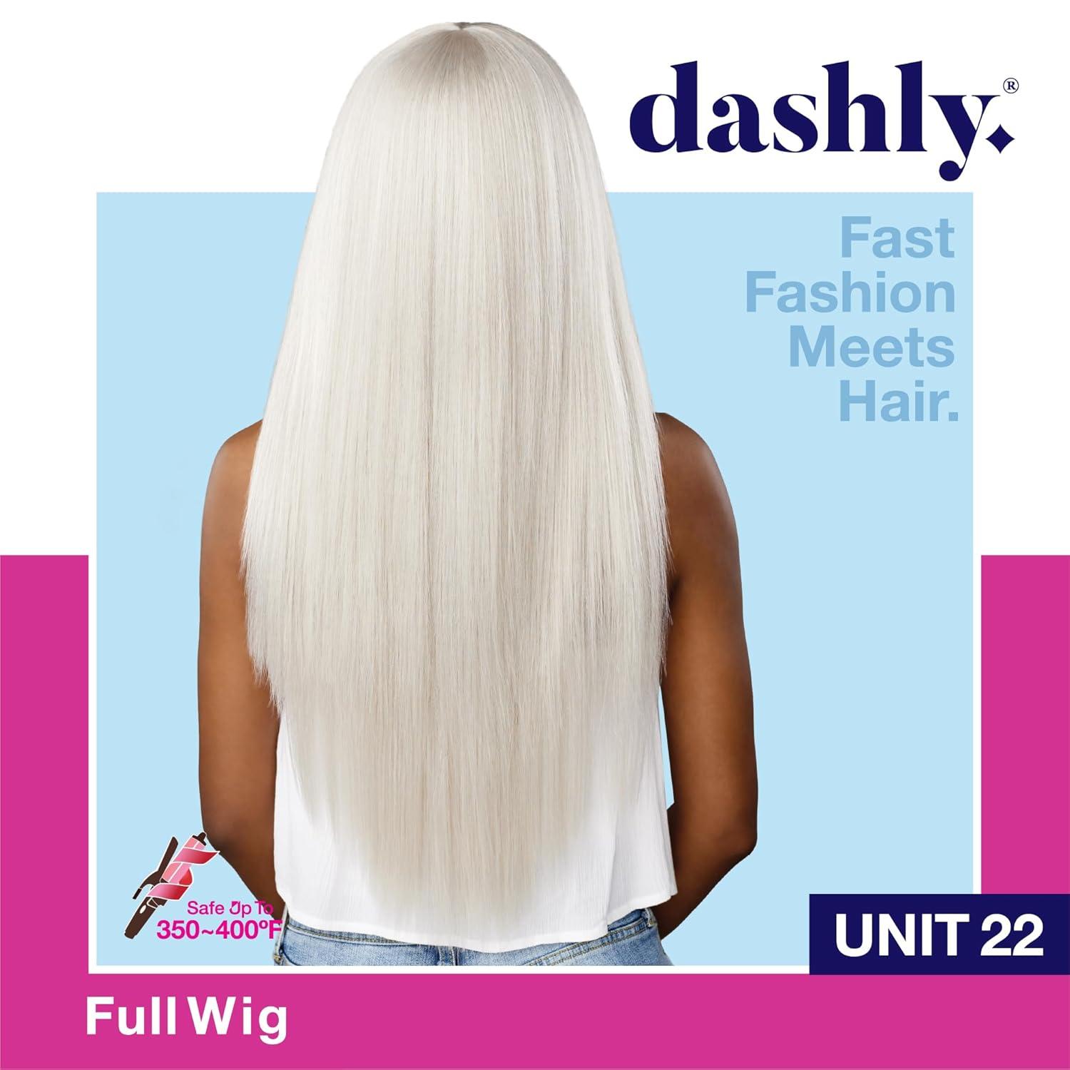 imageSensationnel Dashly Wig Unit 22 Non Lace Cap Ready to Wear Ear to Ear Lacepart Synthetic 1 JETBLACKPLATINUMBLONDE
