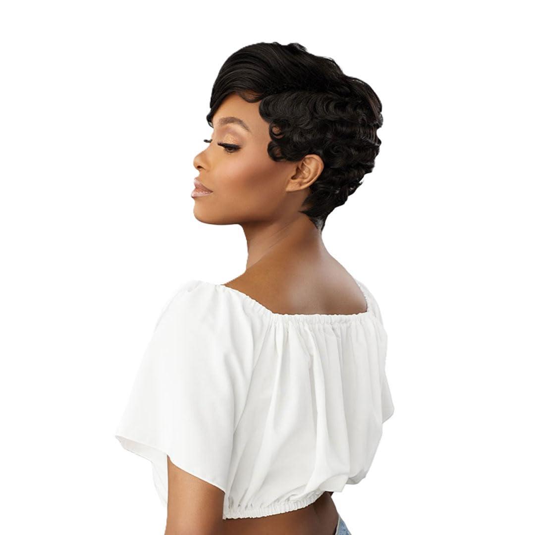 imageSensationnel Dashly Wig Unit 26 Non Lace Cap Ready to Wear Synthetic 1 JETBLACKLIGHTASHBROWN