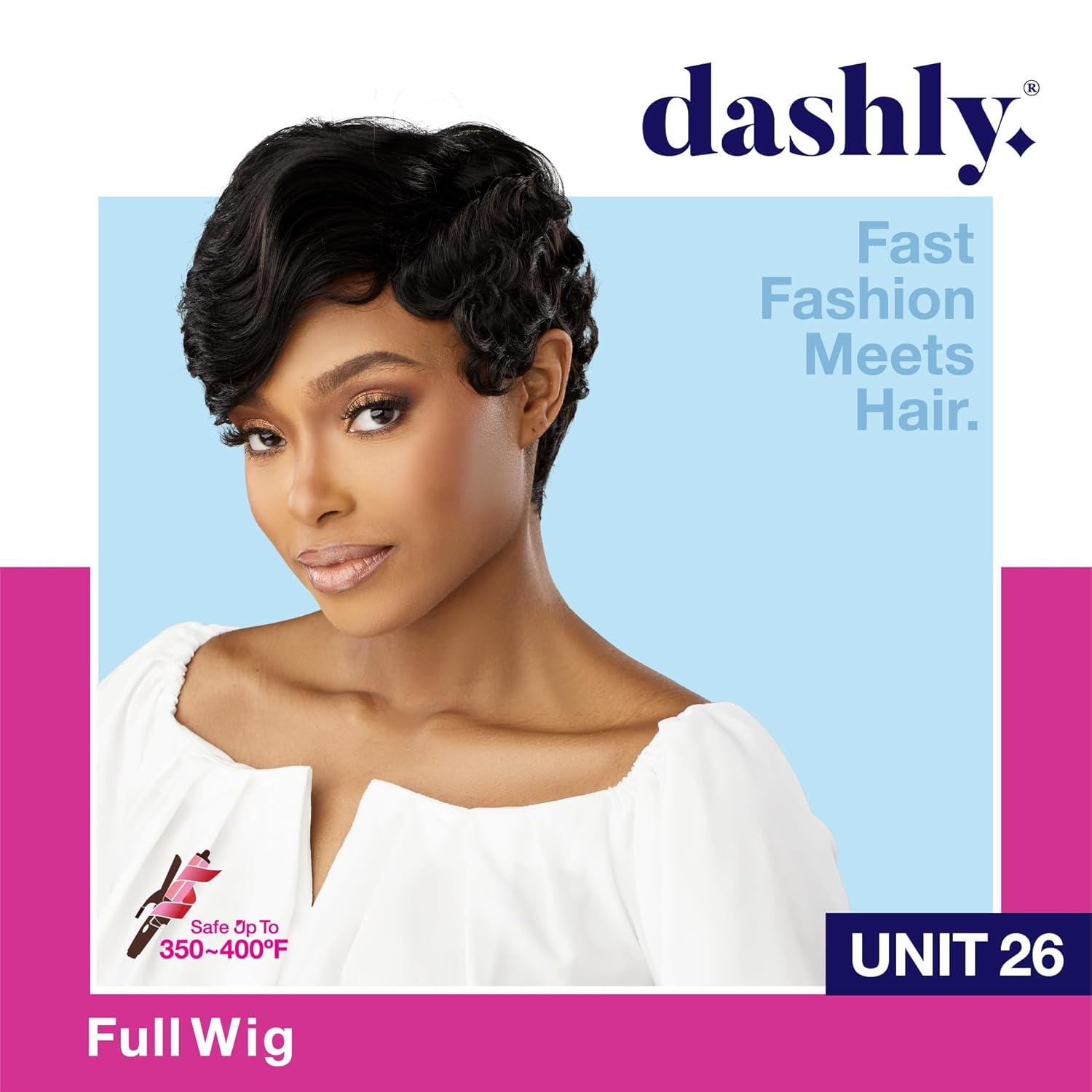 imageSensationnel Dashly Wig Unit 26 Non Lace Cap Ready to Wear Synthetic 1 JETBLACKROSYPINK