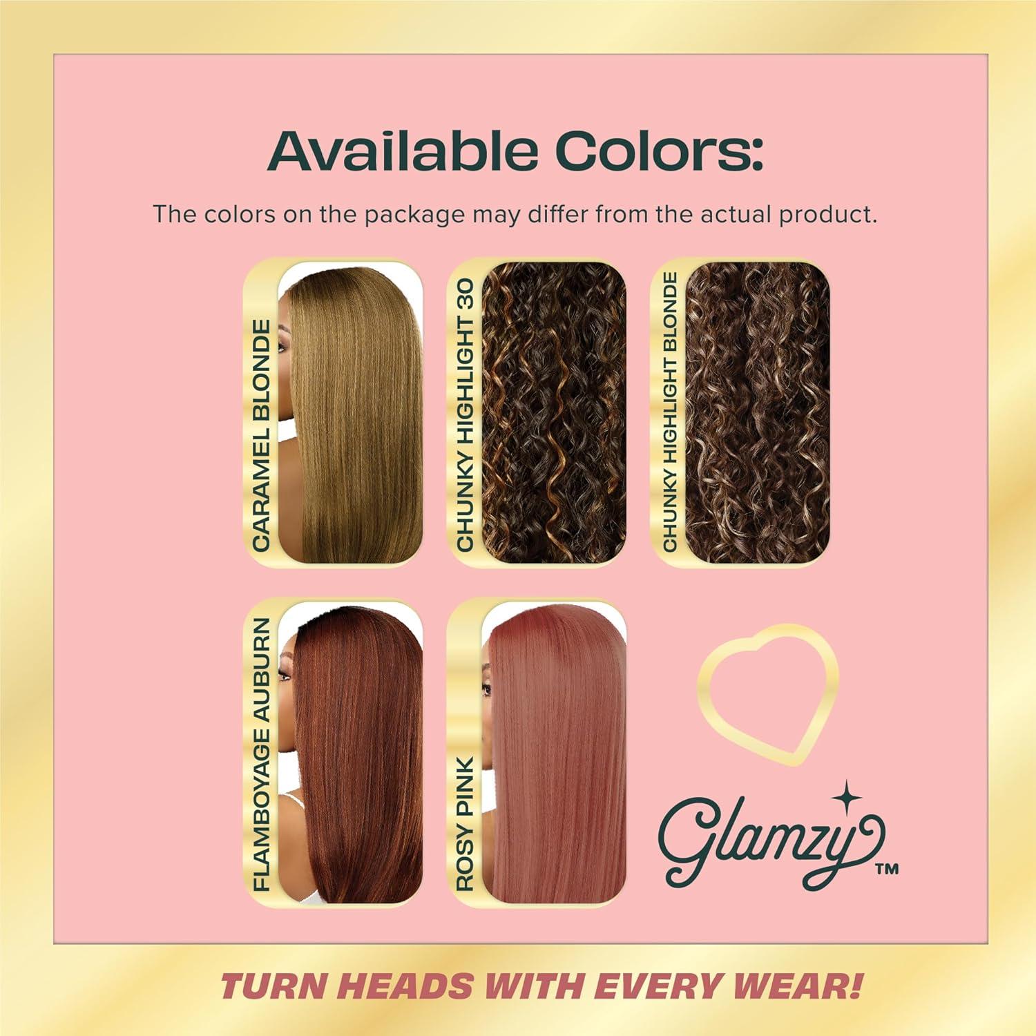 imageSensationnel Glamzy Lace Crown Wig Misty Glueless Hand Tied CrownArea Synthetic Hair 1 JETBLACKCH30