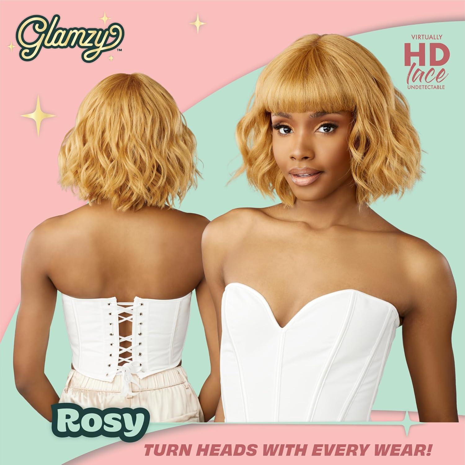 imageSensationnel Glamzy Lace Crown Wig Rosy Glueless Hand Tied CrownArea Synthetic Hair 1 JETBLACK1 JETBLACK