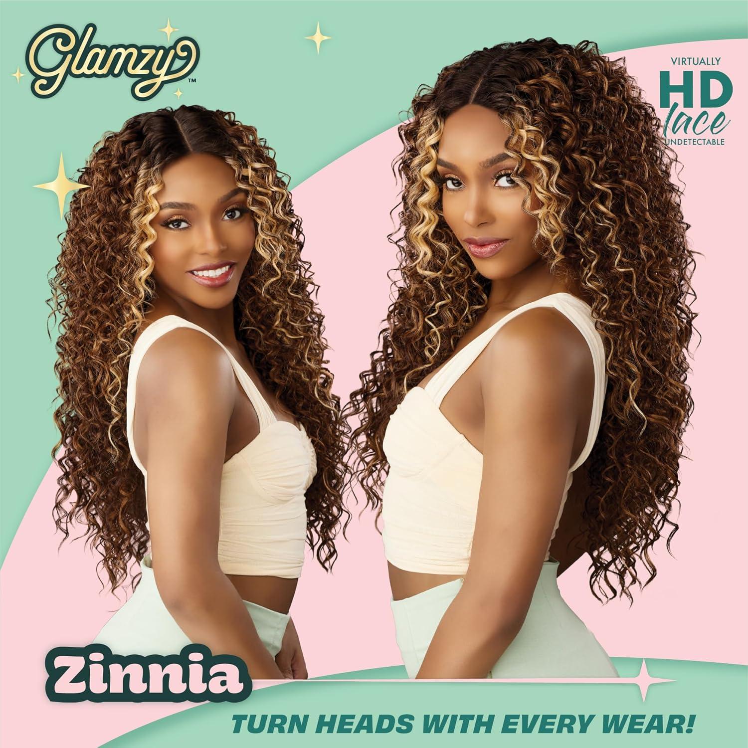 imageSensationnel Glamzy Lace Part Wig Zinnia Glueless Hand Tied Wider V Parting Synthetic Hair 1 JETBLACKBALAYAGECHOCOLATE