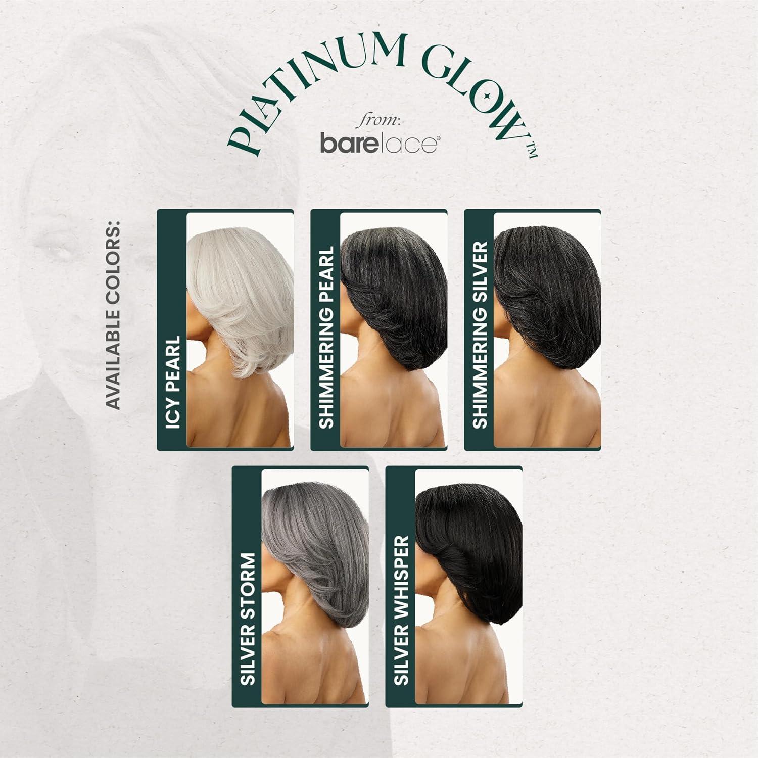 imageSensationnel Platinum Glow 13X6 Wig Amandine Lace frontal Glueless human hair blend Preplucked Hairline 1 JETBLACK1 JETBLACK