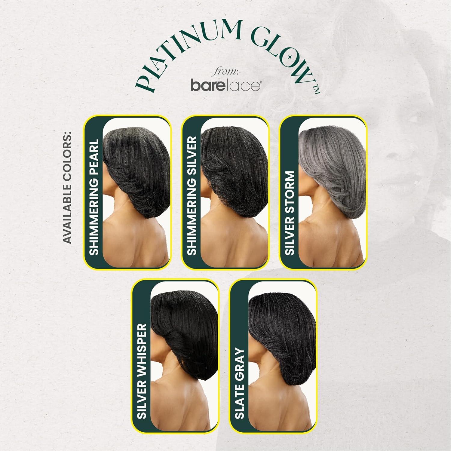 imageSensationnel Platinum Glow 13X6 Wig Evine Lacefrontal Glueless human hair blend Preplucked Hairline 1 JETBLACK2 DARKBROWN