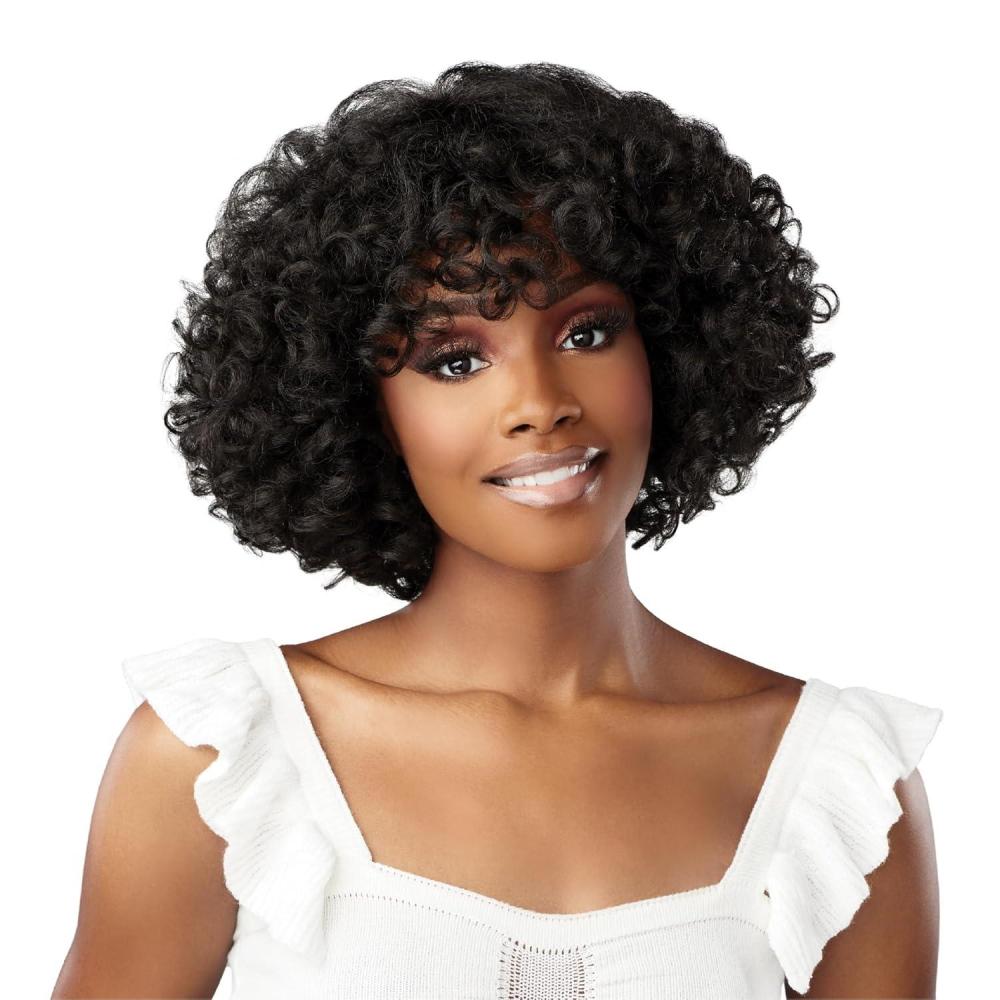 imageSensationnel Dashly Wig  Unit 16 Non Lace Cap Ready to Wear Ear to Ear Lacepart Synthetic 1 JETBLACK1 JETBLACK