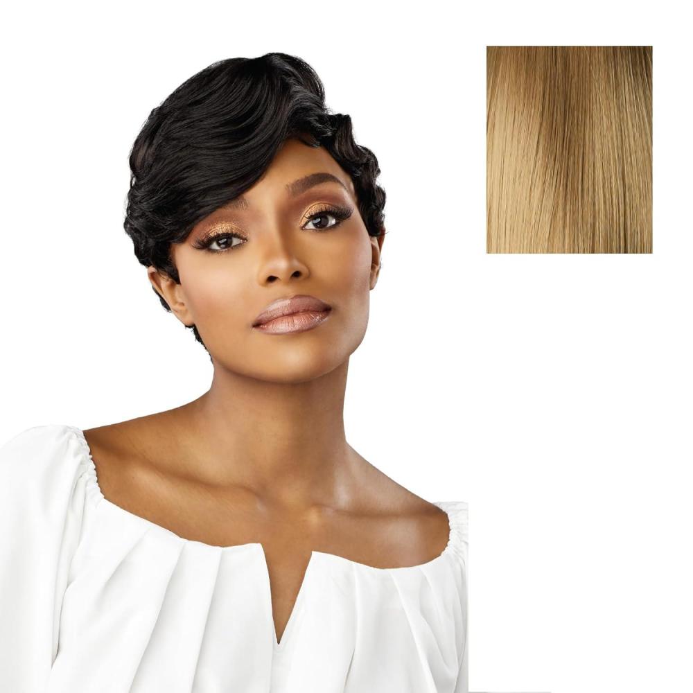imageSensationnel Dashly Wig Unit 26 Non Lace Cap Ready to Wear Synthetic 1 JETBLACKDIRTYBLONDE