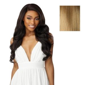 Sensationnel Dashly Lace Front Wig – Unit 53 Hand Tied Laceparting Ear to Ear Synthetic (1 JETBLACK)(DIRTYBLONDE)