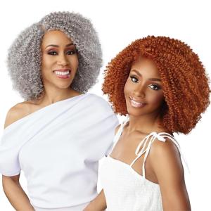 Sensationnel Dashly Lace Saltandpepper Wig – Sp Unit 8 Hand Tied Laceparting Ear to Ear Synthetic (HL1B/34)(TH2/27)