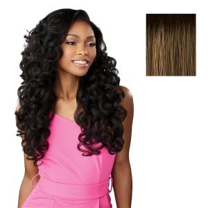 Sensationnel Instant Weave Half Wig – 23 Synthetic Blendwig Adjustable Drawstring for Seamless Hair Blending (1 JETBLACK)(TH2/27)