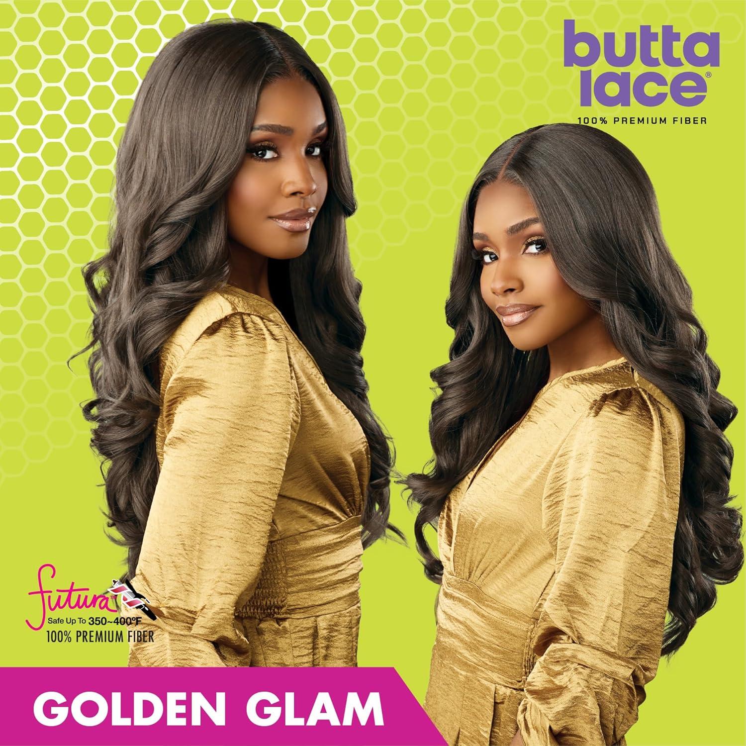 imageSensationnel Butta Lace Wigs Golden Glam Extra Wide 5 Inch Deep Parting Synthetic Preplucked Hairline Glueless Lacefront 1 JETBLACKSMOKYRICHBROWN