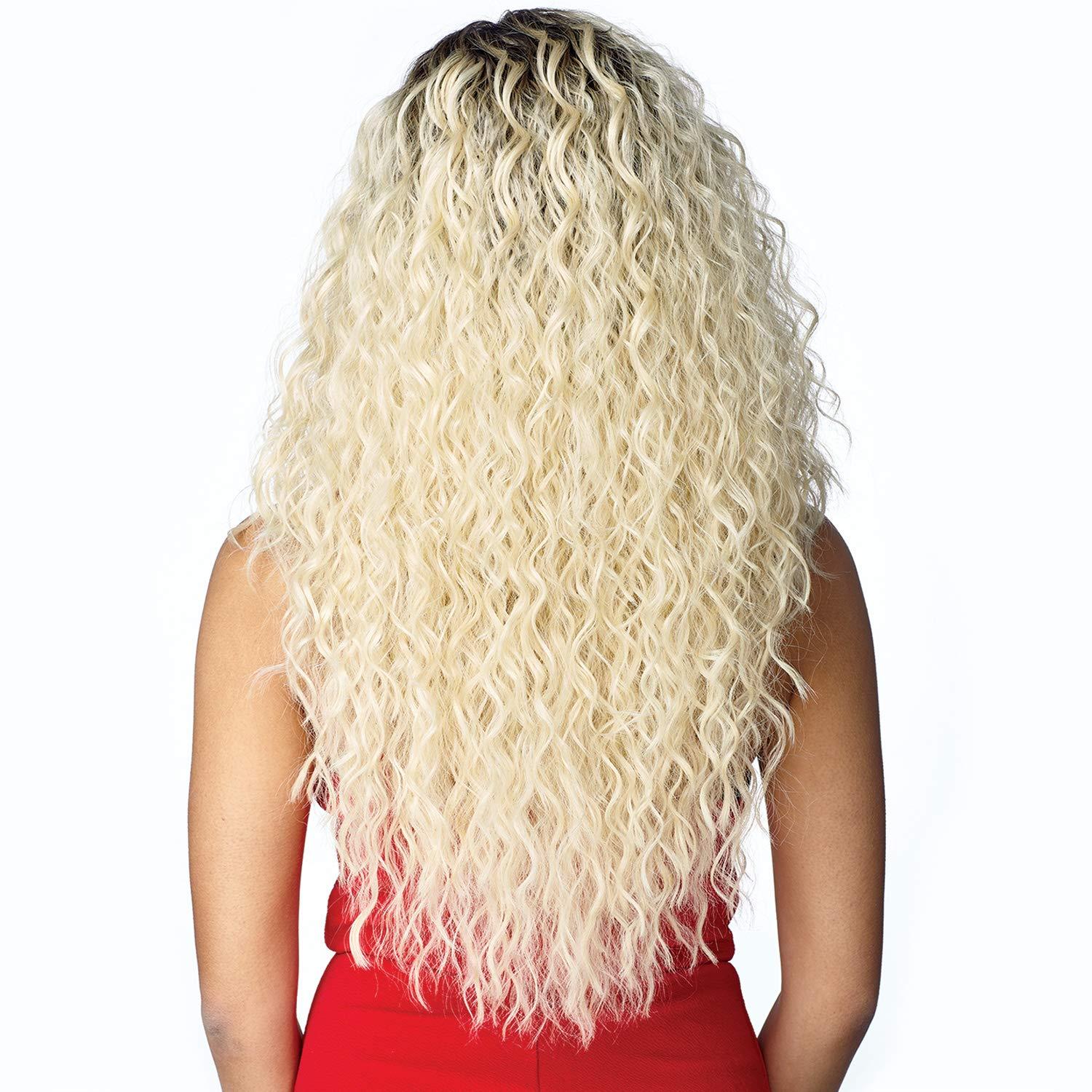 imageSensationnel Dashly Lace Front Wig Unit 3 Hand Tied Laceparting Ear to Ear Synthetic T2COPPERT2COPPER