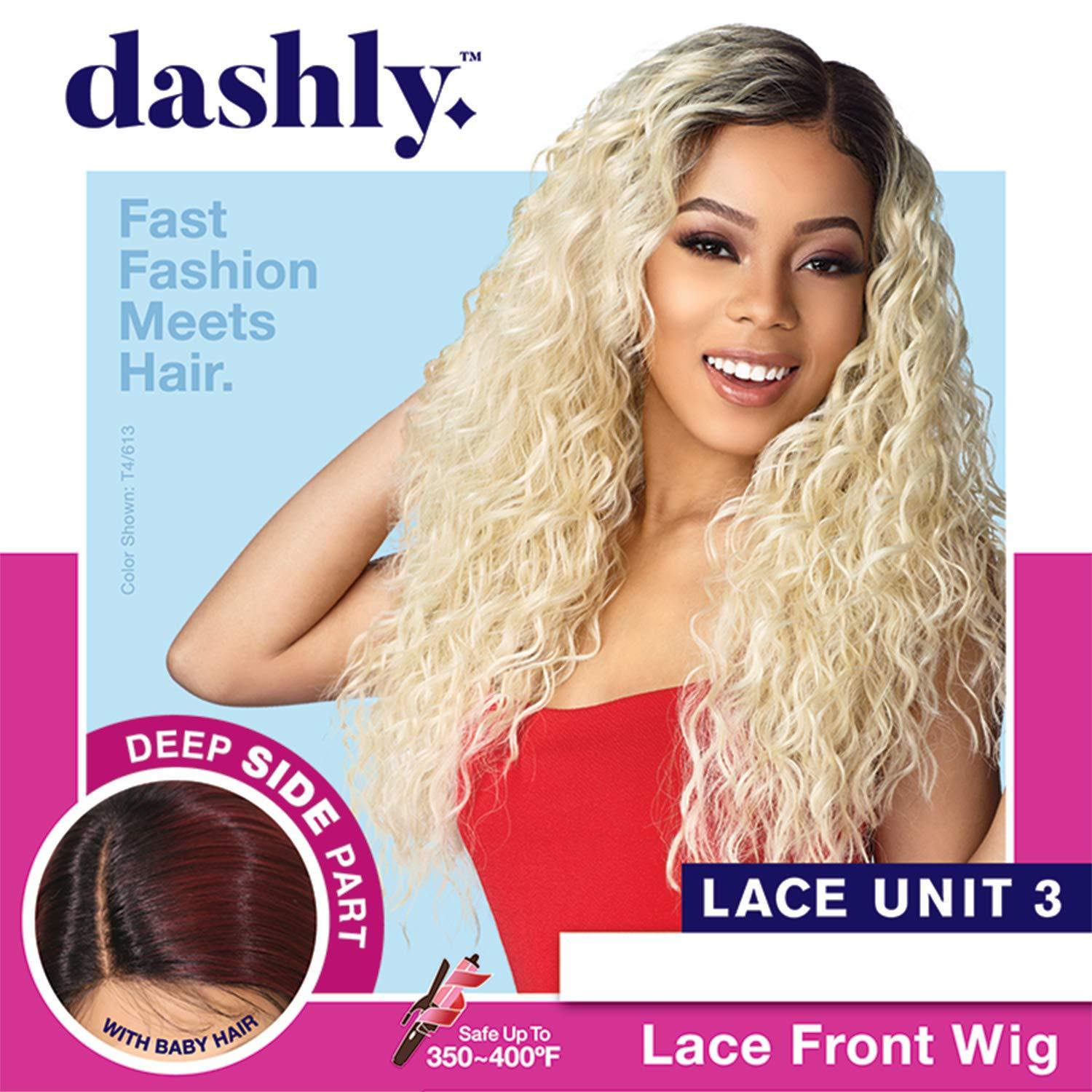imageSensationnel Dashly Lace Front Wig Unit 3 Hand Tied Laceparting Ear to Ear Synthetic T2COPPERT2COPPER
