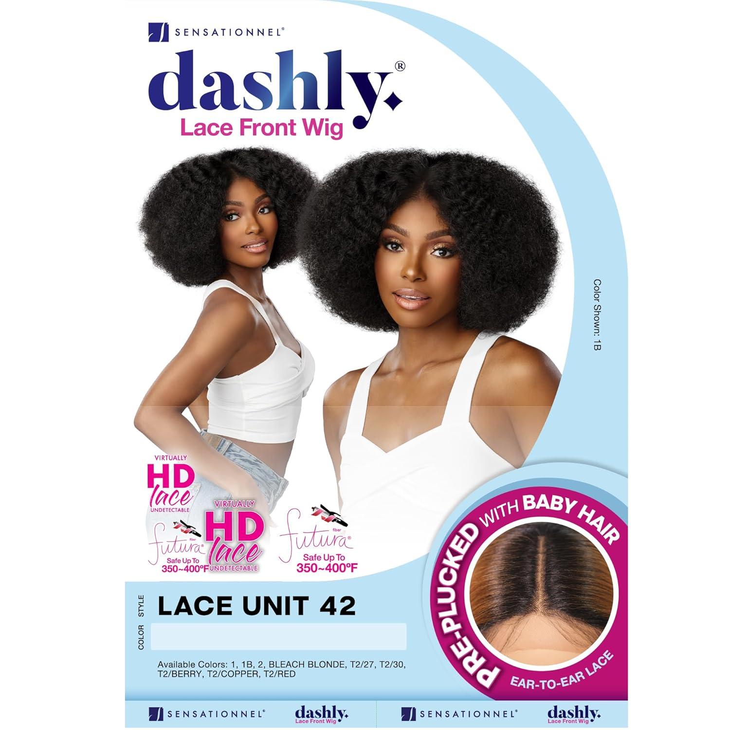 imageSensationnel Dashly Lace Front Wig Unit 42 Hand Tied Laceparting Ear to Ear Synthetic 27 HONEYBLONDE30 LIGHTAUBURN