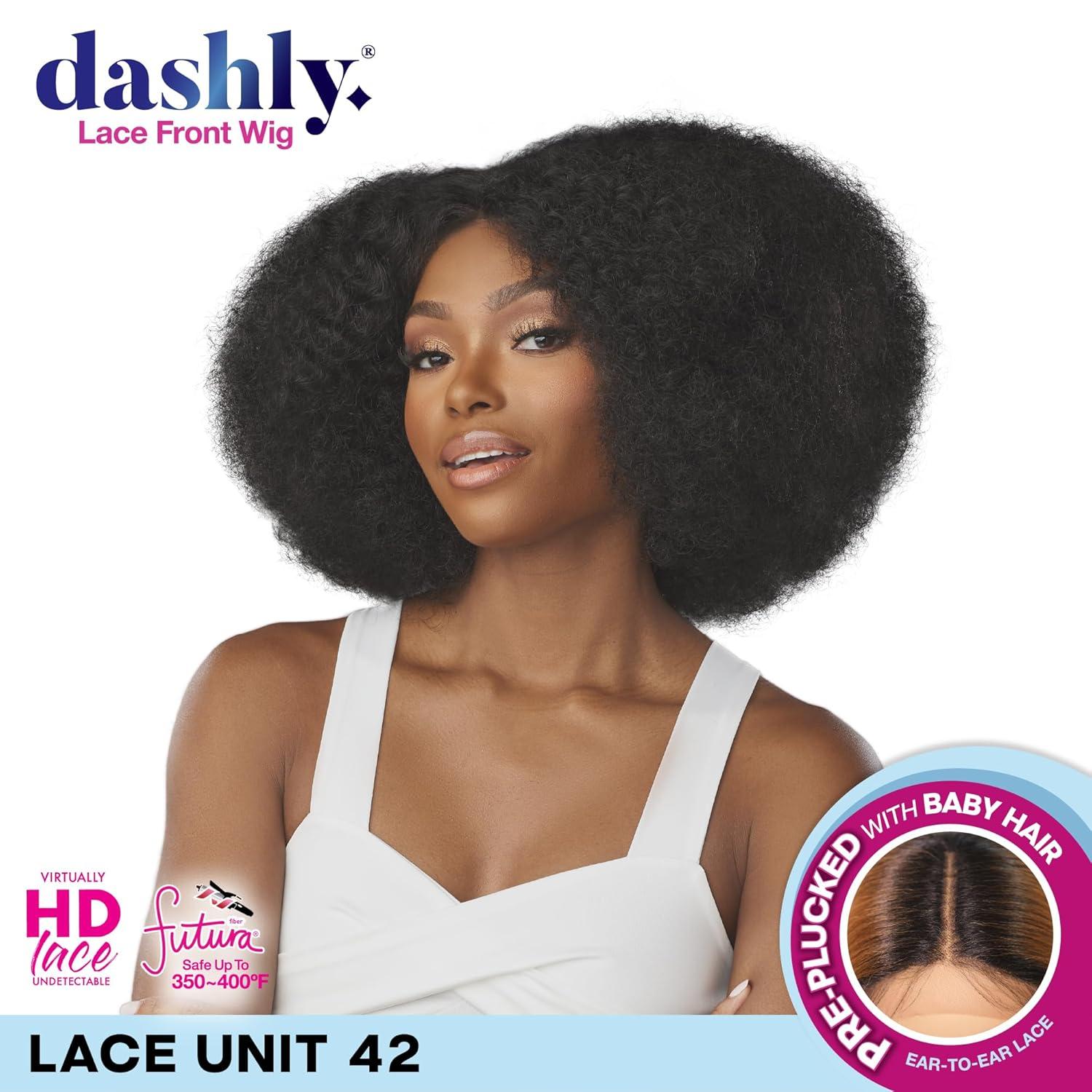 imageSensationnel Dashly Lace Front Wig Unit 42 Hand Tied Laceparting Ear to Ear Synthetic 27 HONEYBLONDEBLEACHBLONDE