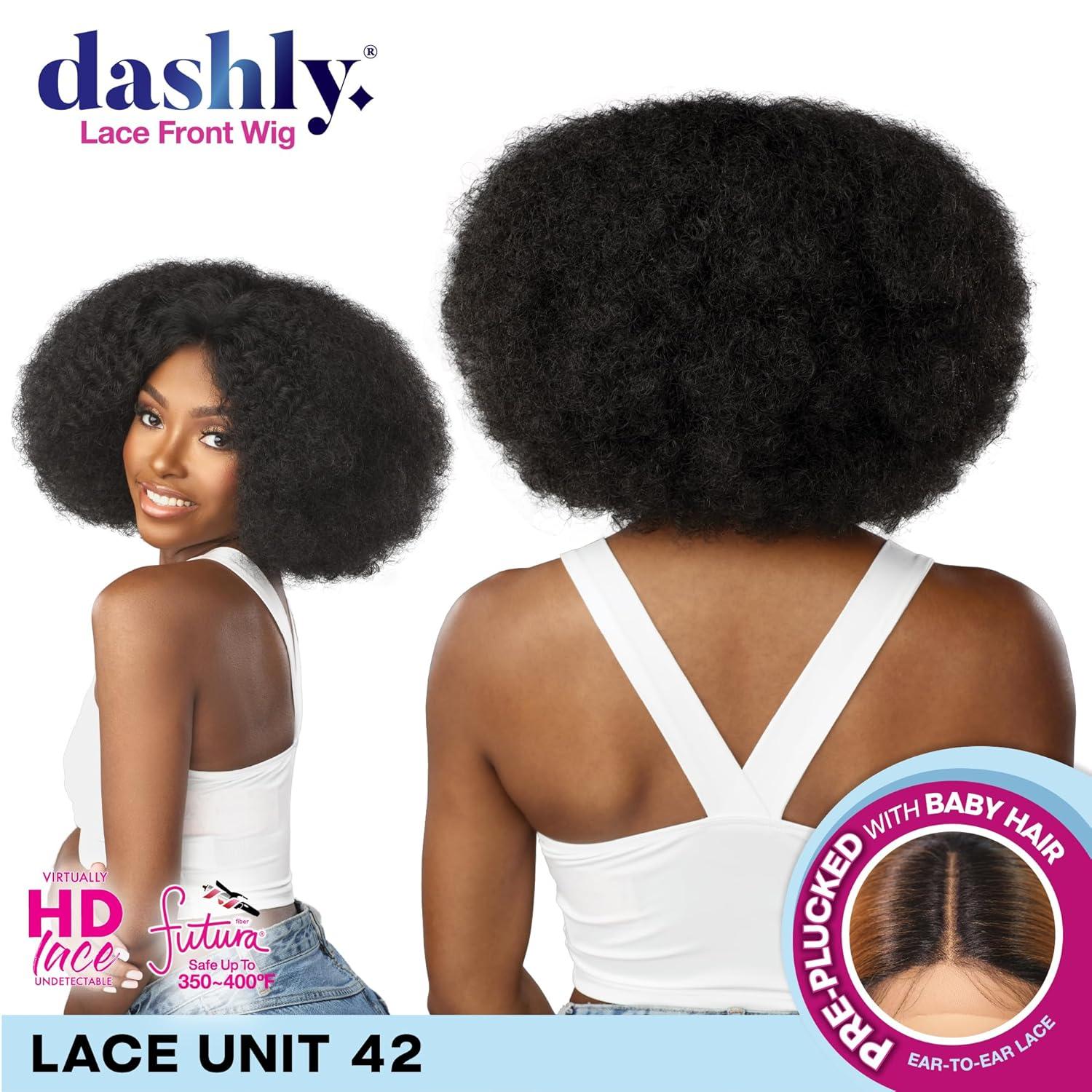 imageSensationnel Dashly Lace Front Wig Unit 42 Hand Tied Laceparting Ear to Ear Synthetic 27 HONEYBLONDERED