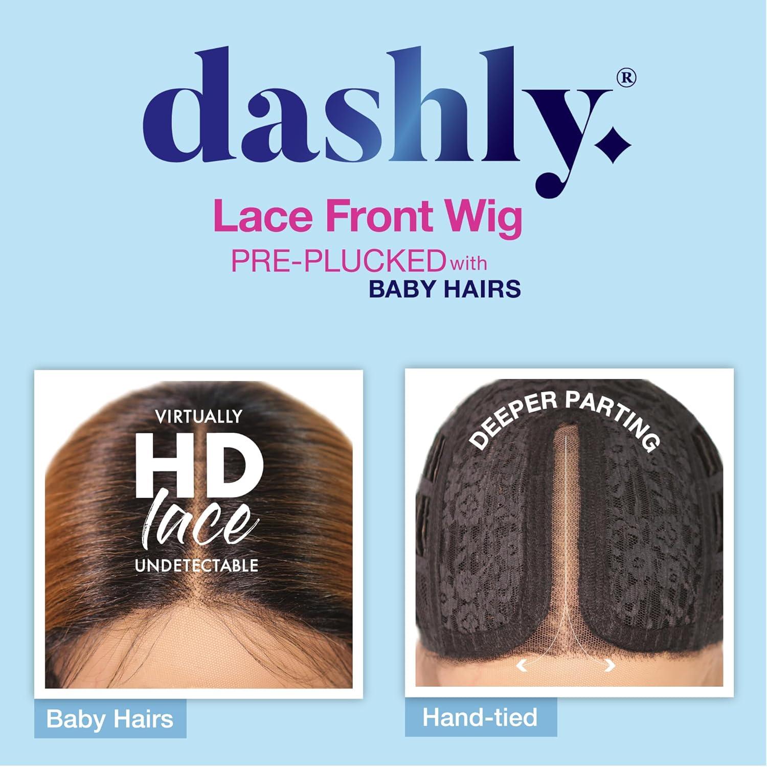 imageSensationnel Dashly Lace Front Wig Unit 43 Hand Tied Laceparting Ear to Ear Synthetic BLEACHBLONDEBLEACHBLONDE