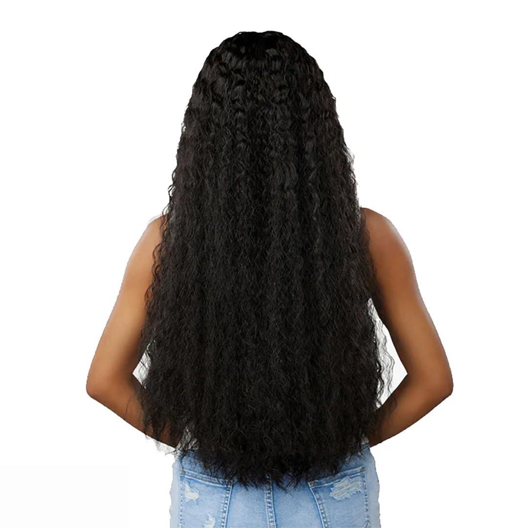 imageSensationnel Dashly Lace Front Wig Unit 52 Hand Tied Laceparting Ear to Ear Synthetic 1 JETBLACKF1B30