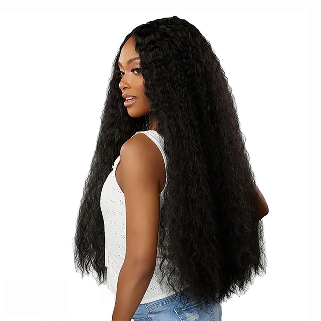 imageSensationnel Dashly Lace Front Wig Unit 52 Hand Tied Laceparting Ear to Ear Synthetic 1 JETBLACKF1B30