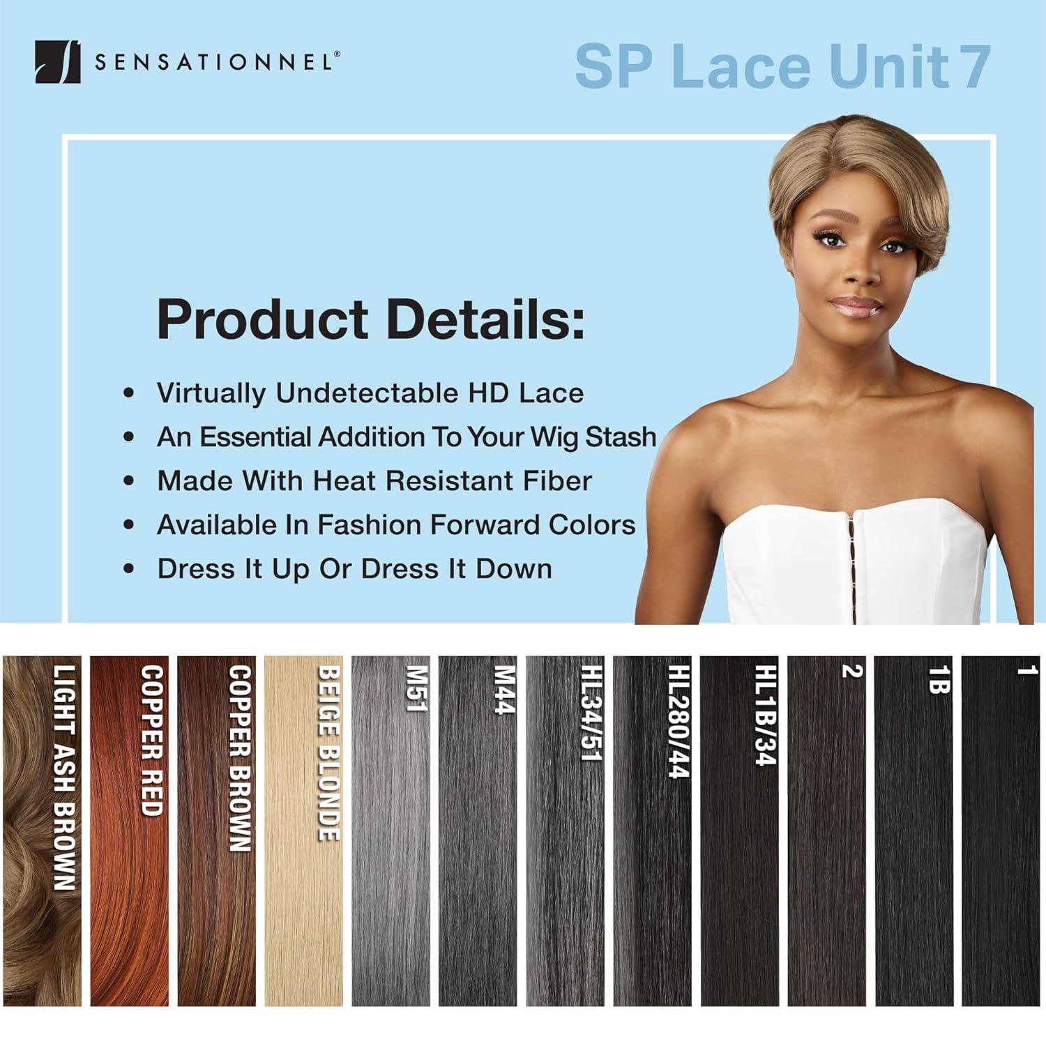 imageSensationnel Dashly Lace Saltandpepper Wig Sp Unit 7 Hand Tied Laceparting Ear to Ear Synthetic 1 JETBLACK1 JETBLACK
