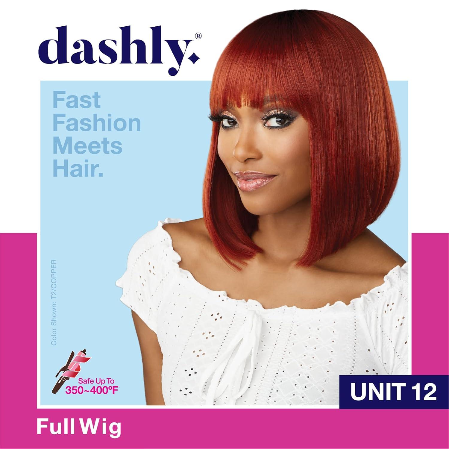 imageSensationnel Dashly Wig Unit 12 Non Lace Cap Ready to Wear Ear to Ear Lacepart Synthetic 1 JETBLACKT2BG